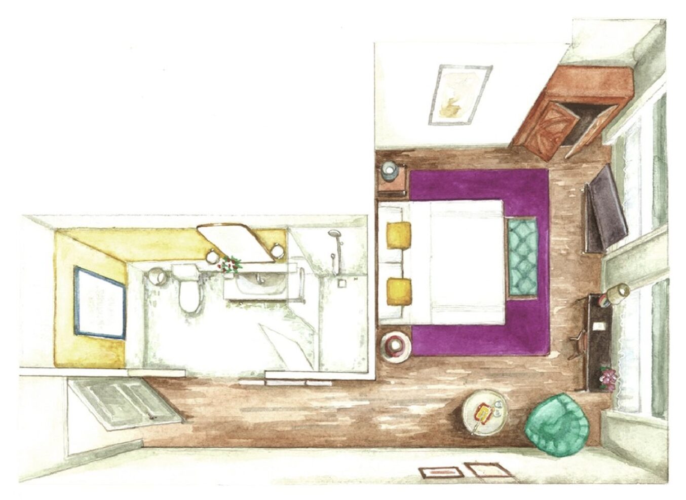 Deluxe King Floorplan