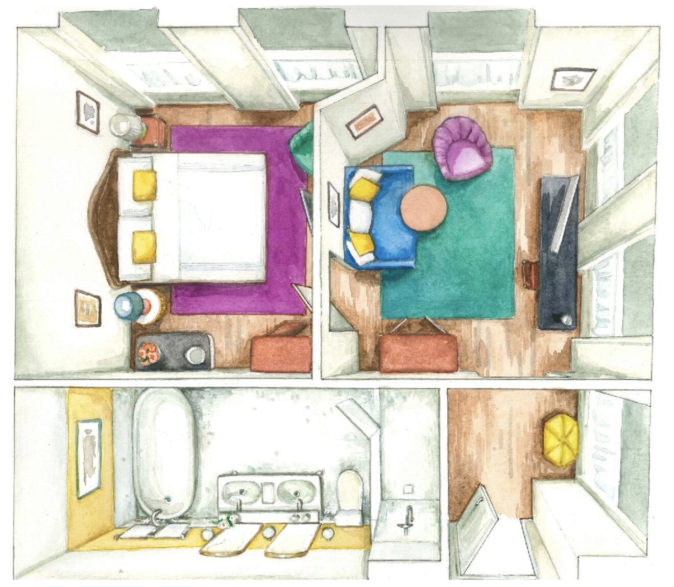 One Bedroom Corner Suite